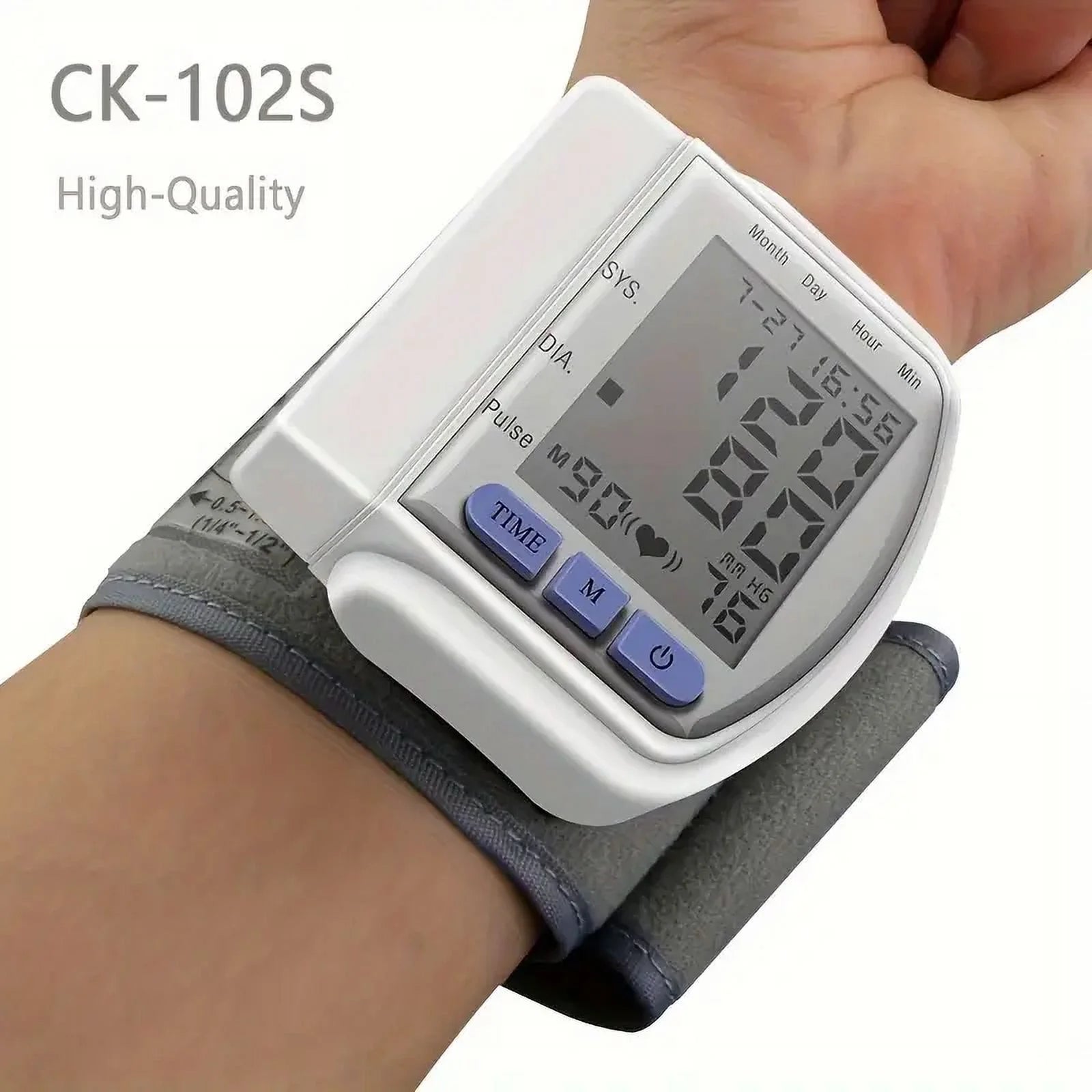 Accurate Blood Pressure Monitoring Made Easy: Wrist Blood Pressure Monitor with Voice Automatic Digital BP Machine & Carrying Case