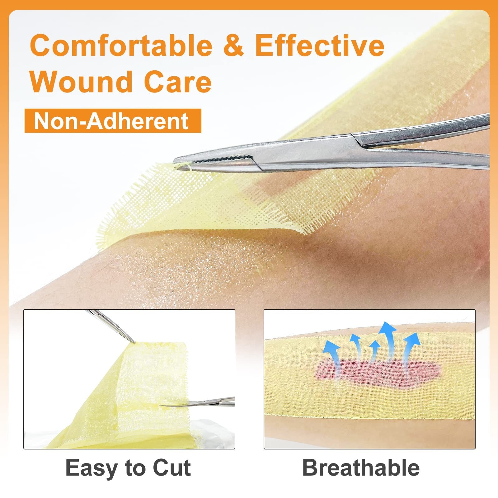 Medical Xeroform Petrolatum Dressing 5"X9", 25 Individual Pack, Non-Adherent ...