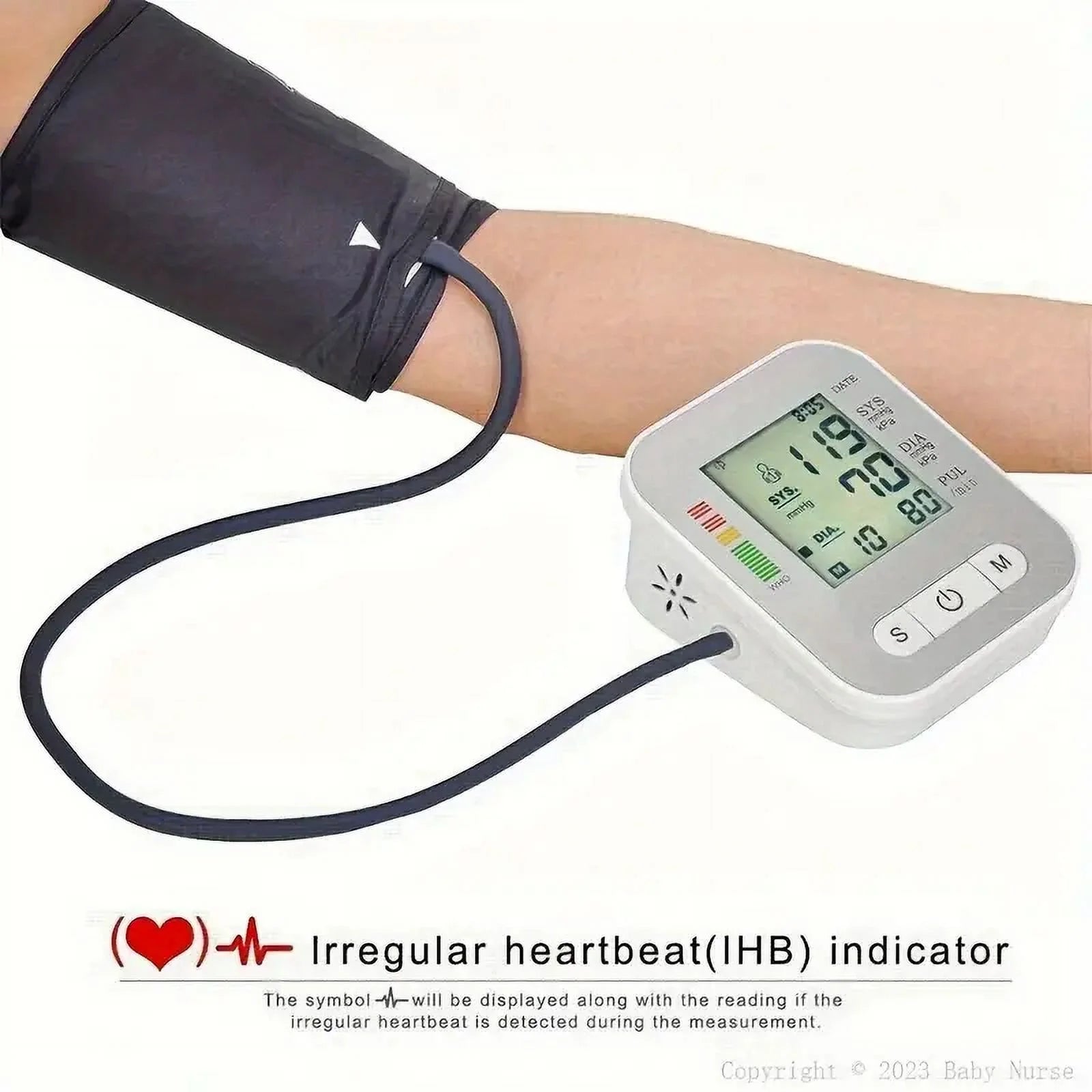 Blood Pressure Monitor, Digital Wrist Blood Pressure Machine, Automatic Cuff BP Detector, 2X99 Readings Memory Large Display Voice, with Carrying Case