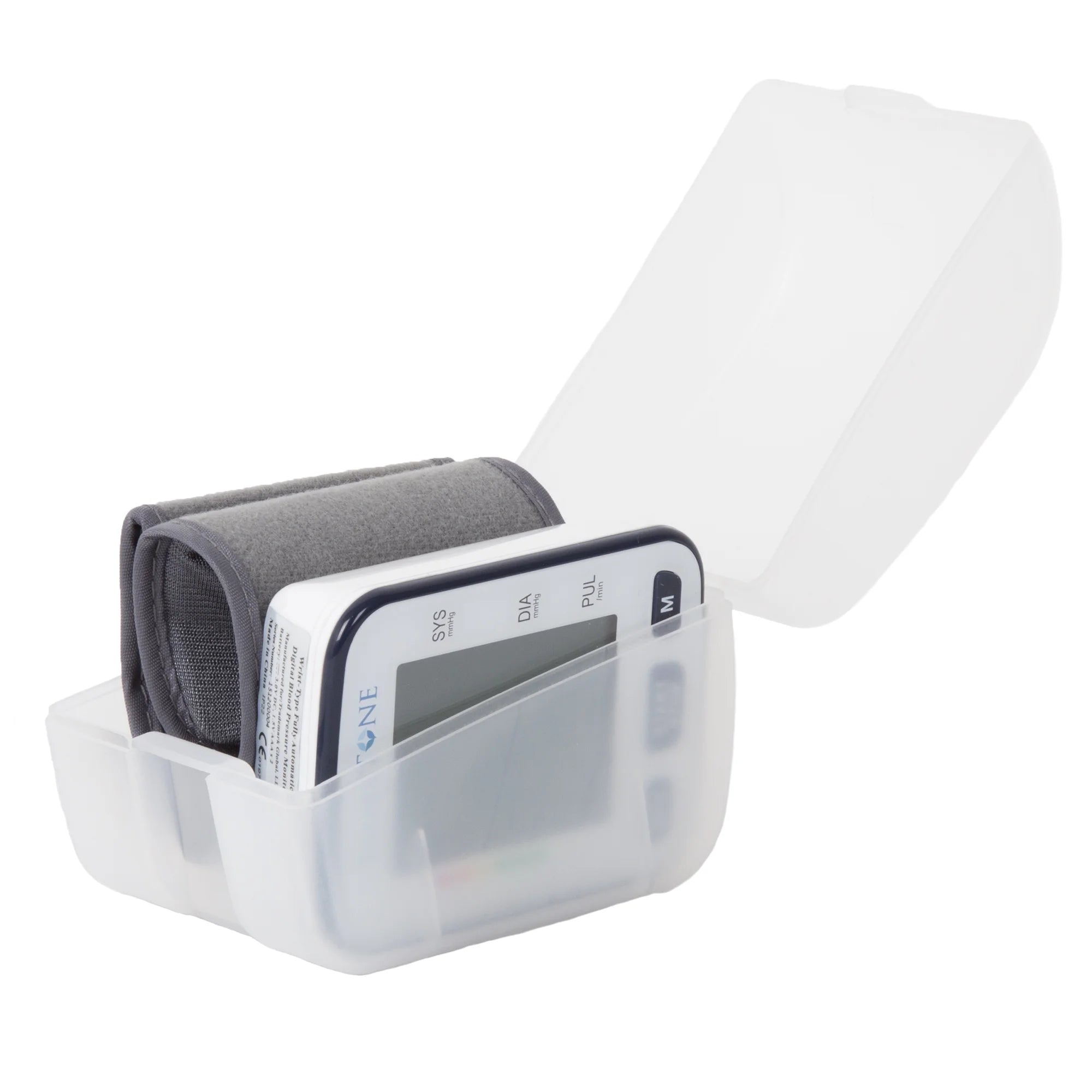 Cuff-Style Blood Pressure Machine - Electronic Blood Pressure Cuff and Pulse Monitor with LCD Display, Memory, and Storage Case by
