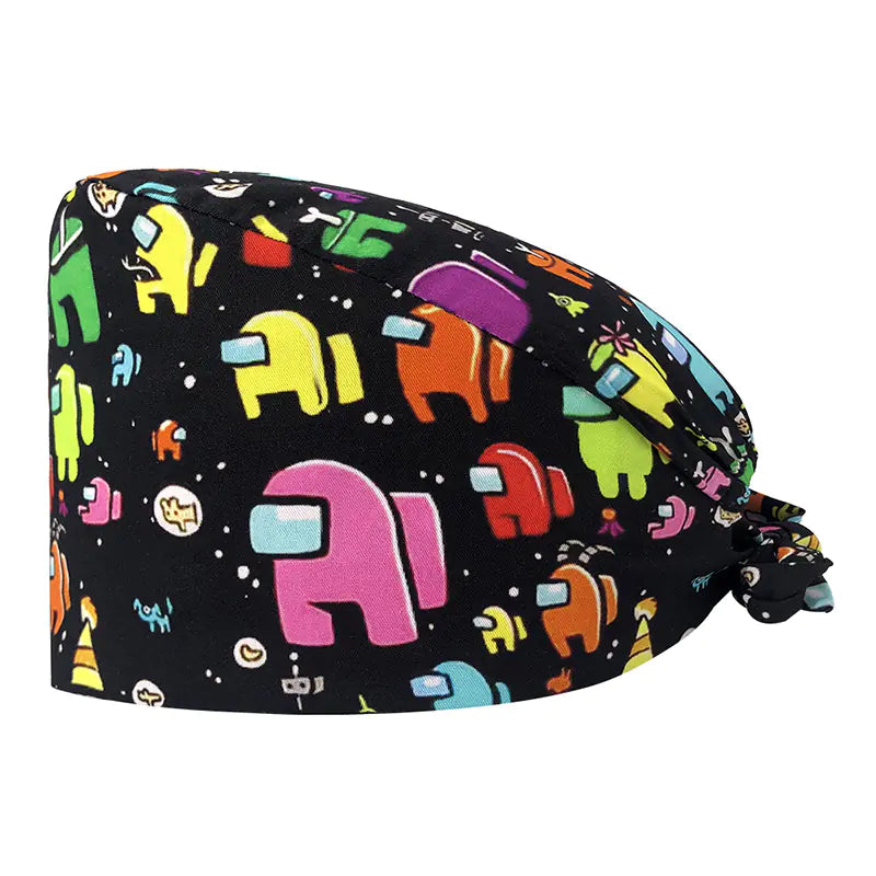 Cute Cotton Nurse Hat with Fun Prints