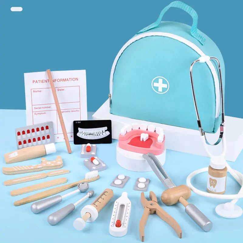 Children's Medical Role Play Bag with Stethoscope Toy