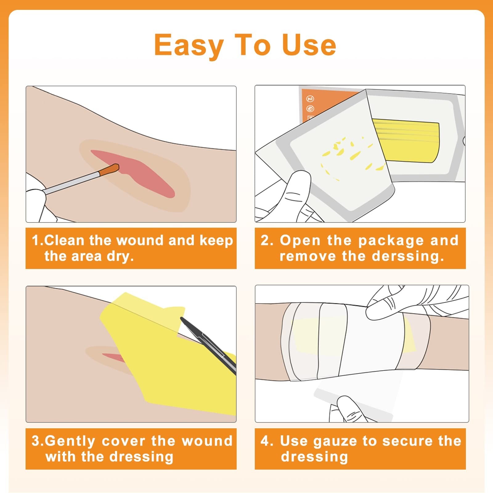 Medical Xeroform Petrolatum Dressing 5"X9", 25 Individual Pack, Non-Adherent ...