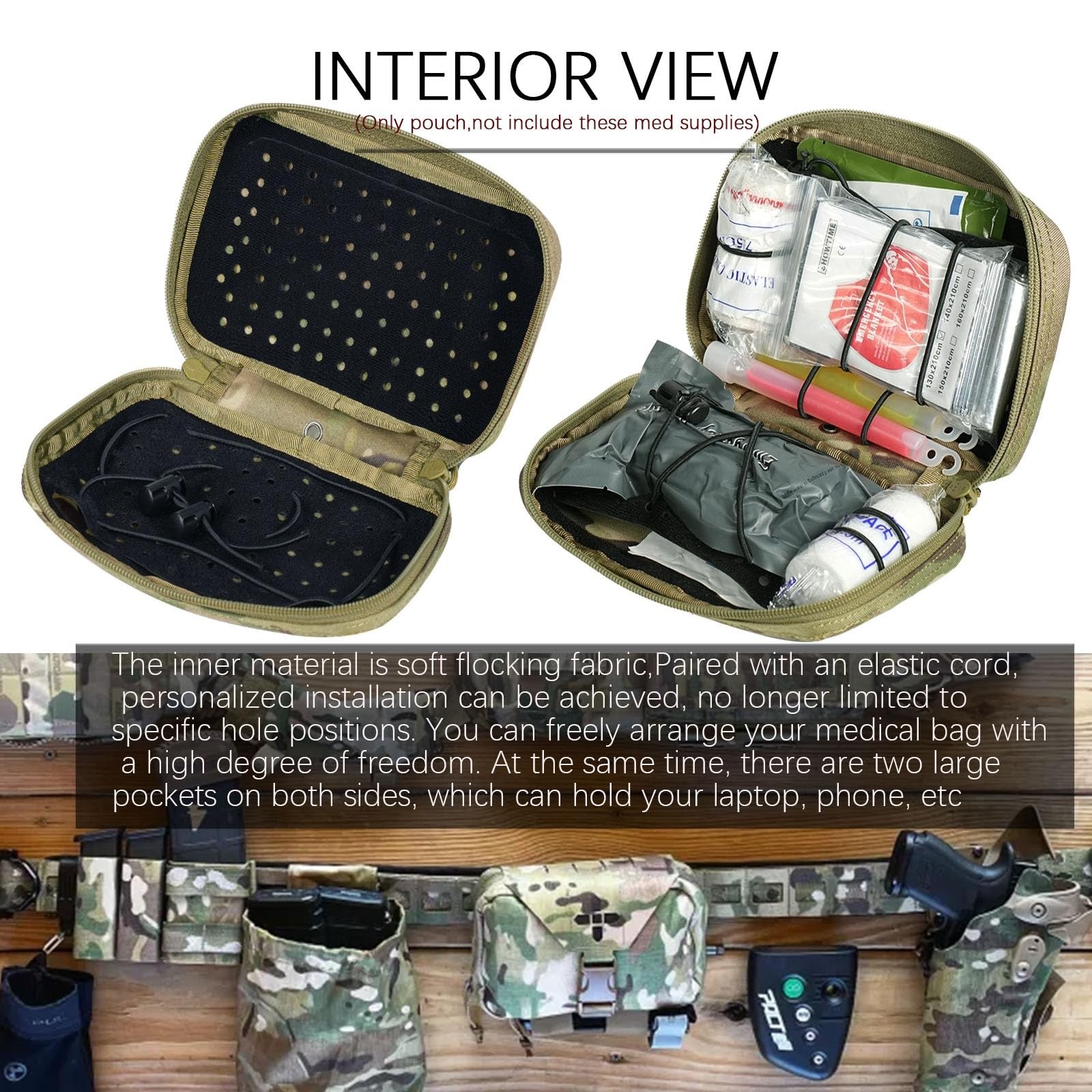 Ifak Pouch-Rapid Deployment Tactical MOLLE Trauma Kit Pouches, Quick Release ...