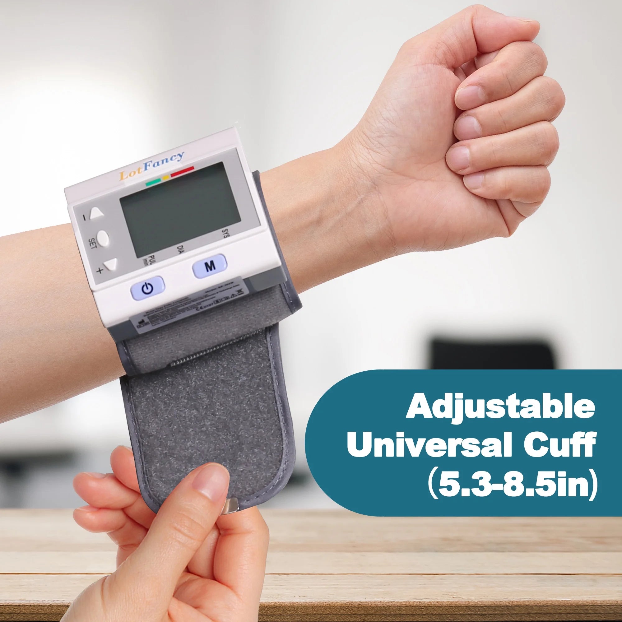 Wrist Blood Pressure Monitor for Home Use, BP Cuff, Auto Digital Blood Pressure Machine
