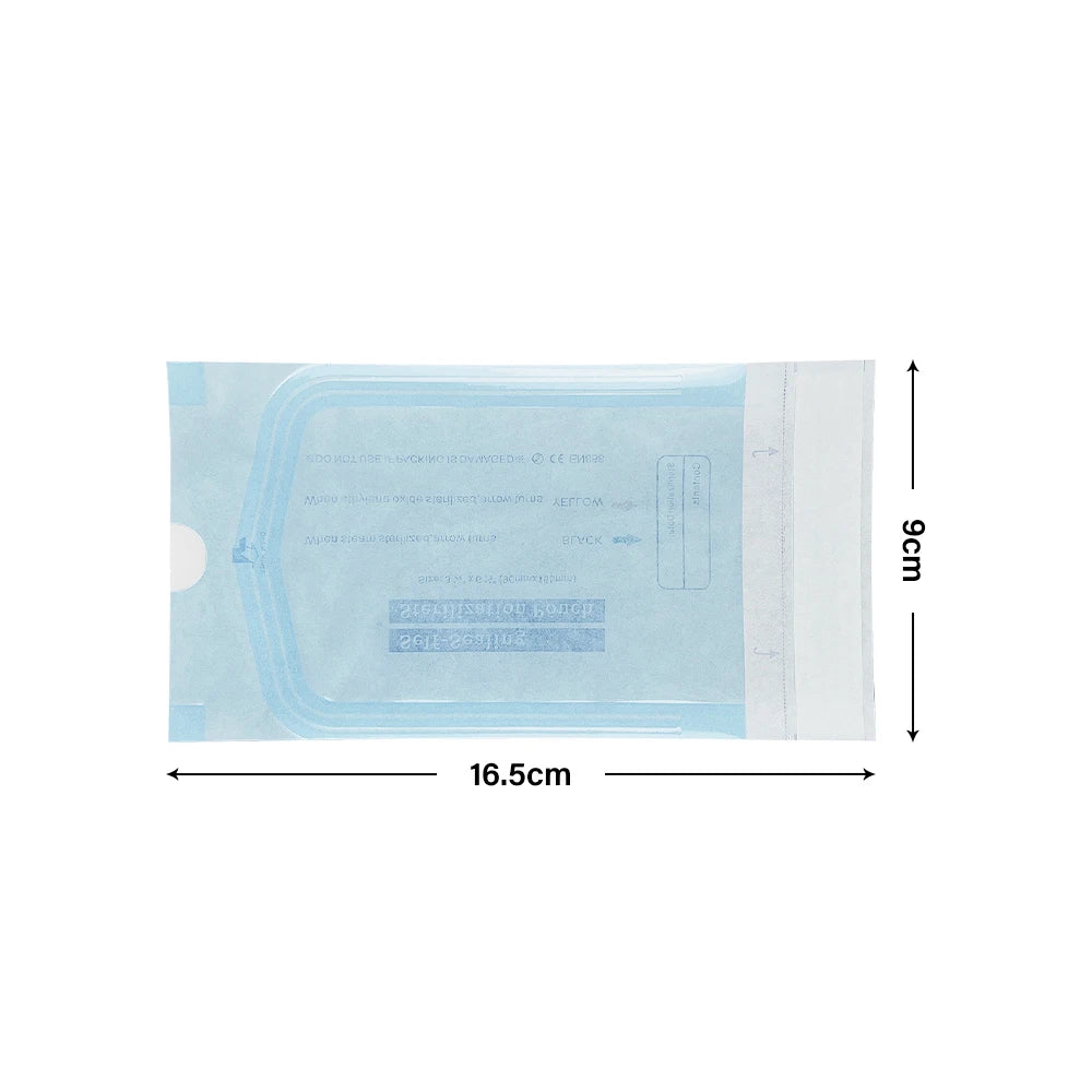 200Pcs Disposable Sterilization Pouch Bags Puncture Self-Sealing Bag 5 Sizes Tattoo Dental Nail Accessories Dental Medical Tools