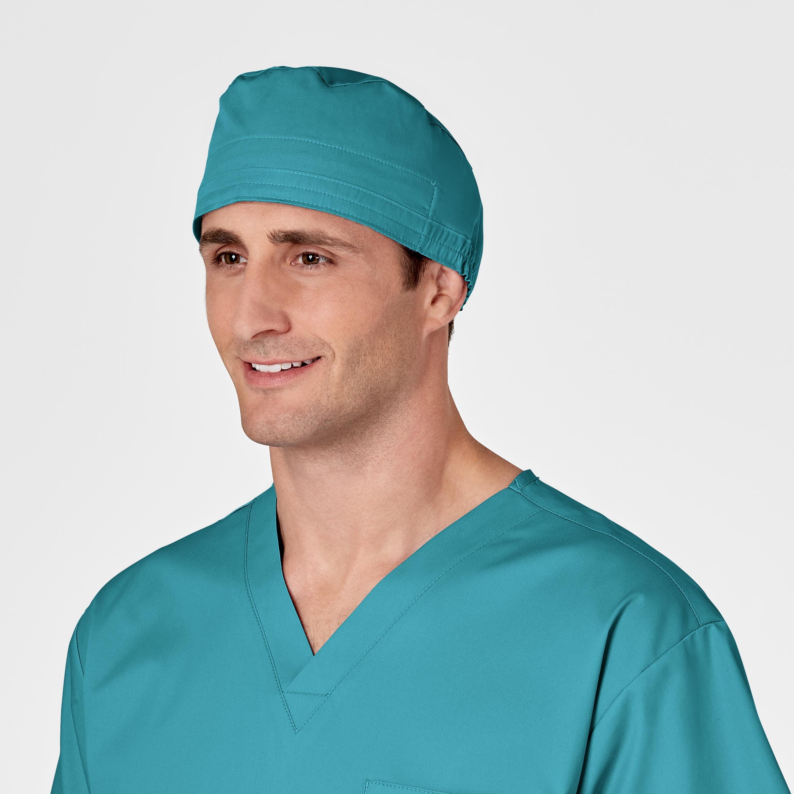 Unisex Tie Back Scrub Cap, Teal Blue, OS Womens