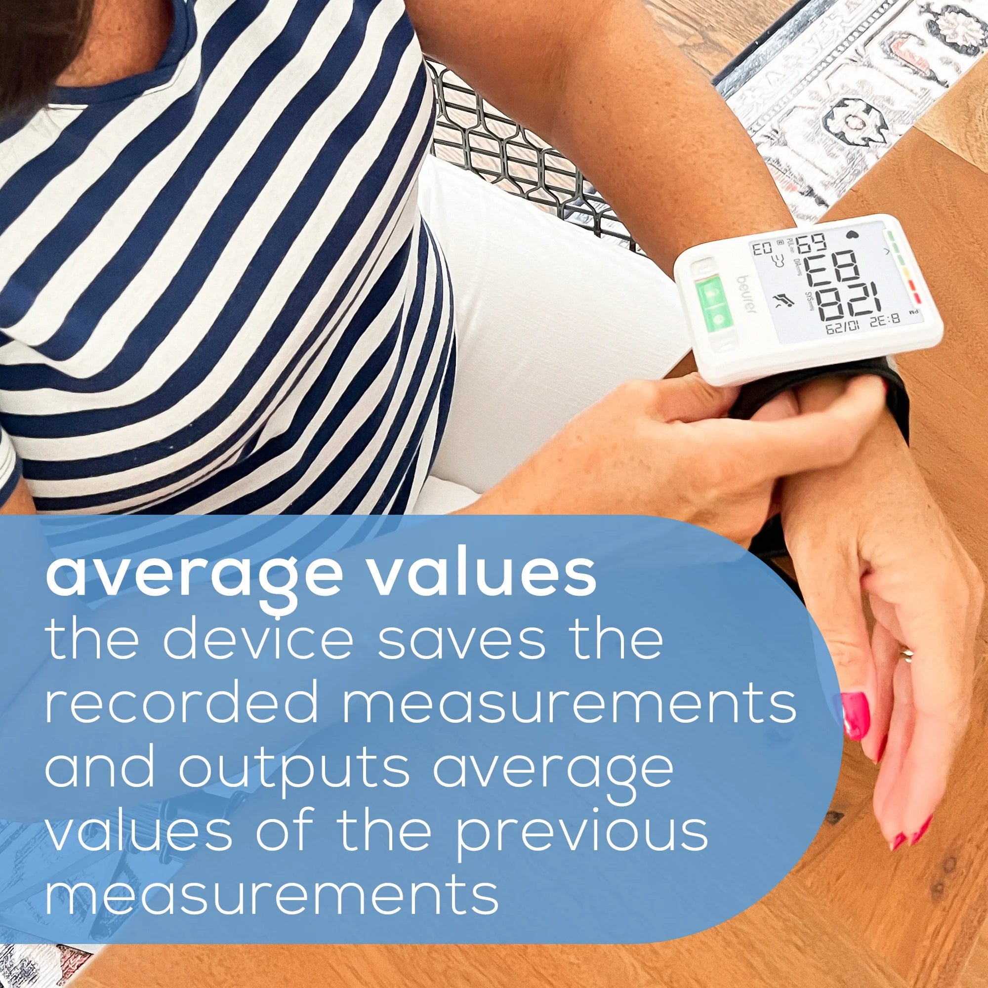 Series 800W Smart Bluetooth Blood Pressure Wrist Monitor, BC87W