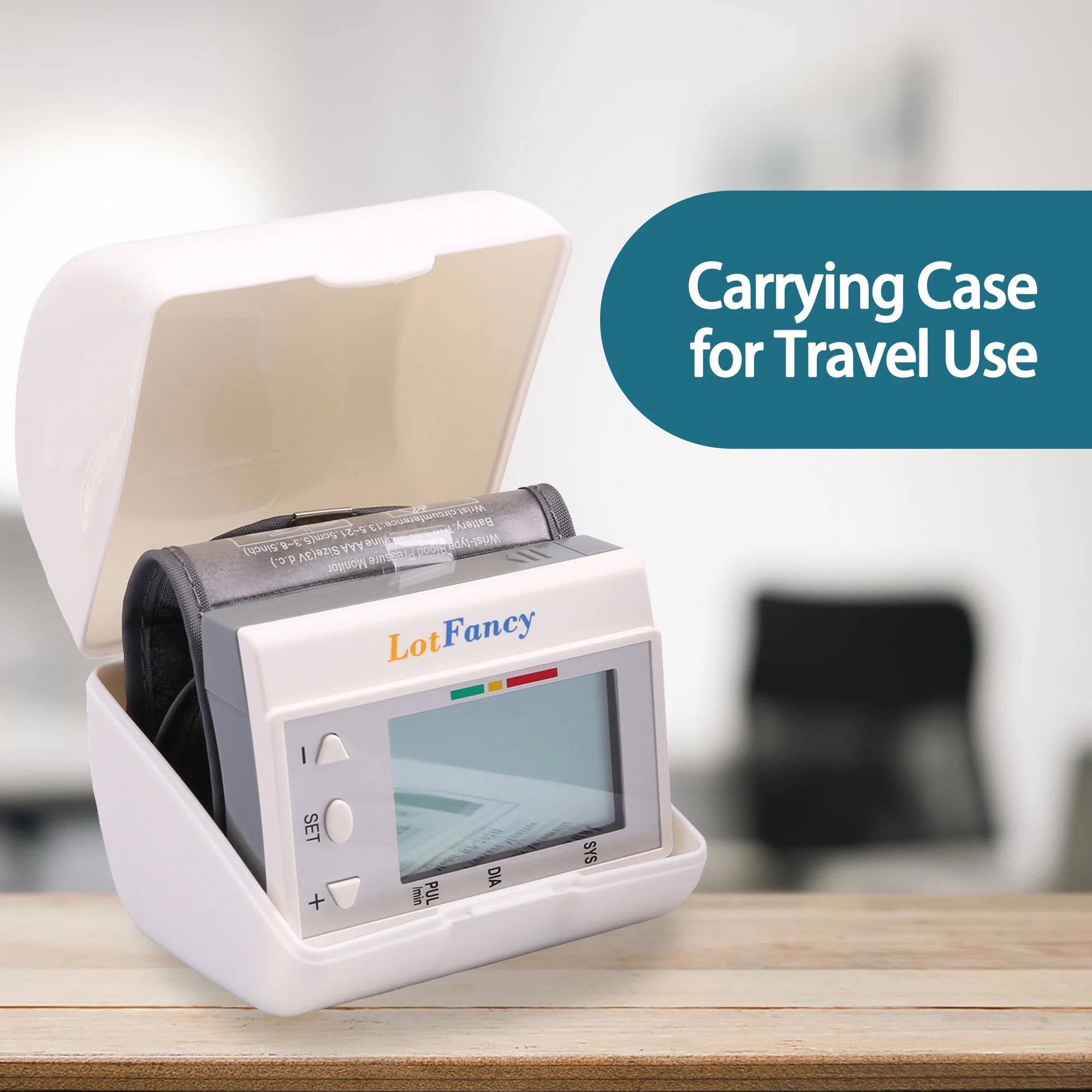 Wrist Blood Pressure Monitor for Home Use, BP Cuff, Auto Digital Blood Pressure Machine