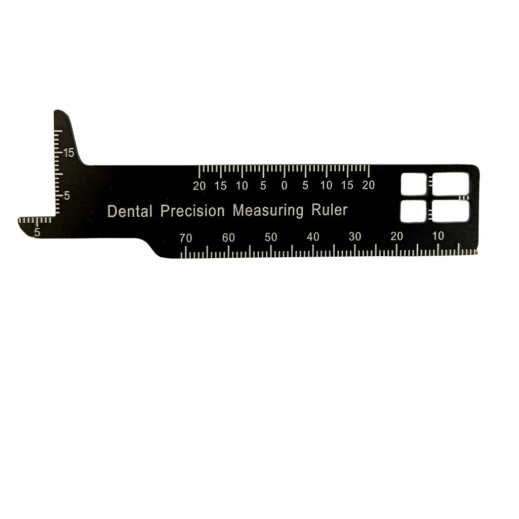 Dental Tooth Measuring Ruler Gauge Scale Precision Measure Tools Professional Medical Endo Alloy Material Dentist Treatment 1PC