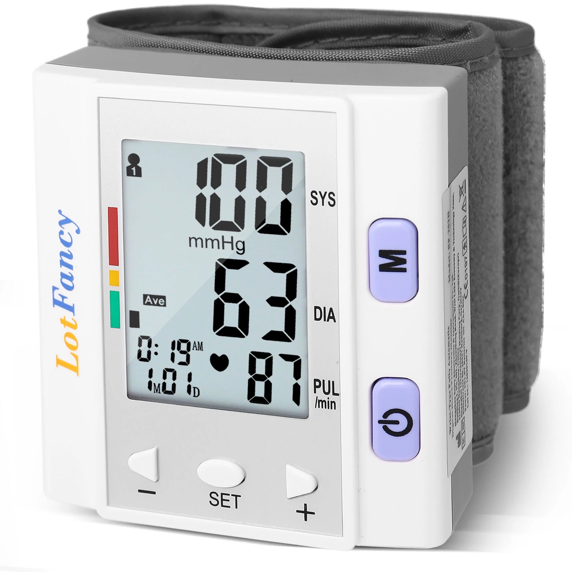 Wrist Blood Pressure Monitor for Home Use, BP Cuff, Auto Digital Blood Pressure Machine