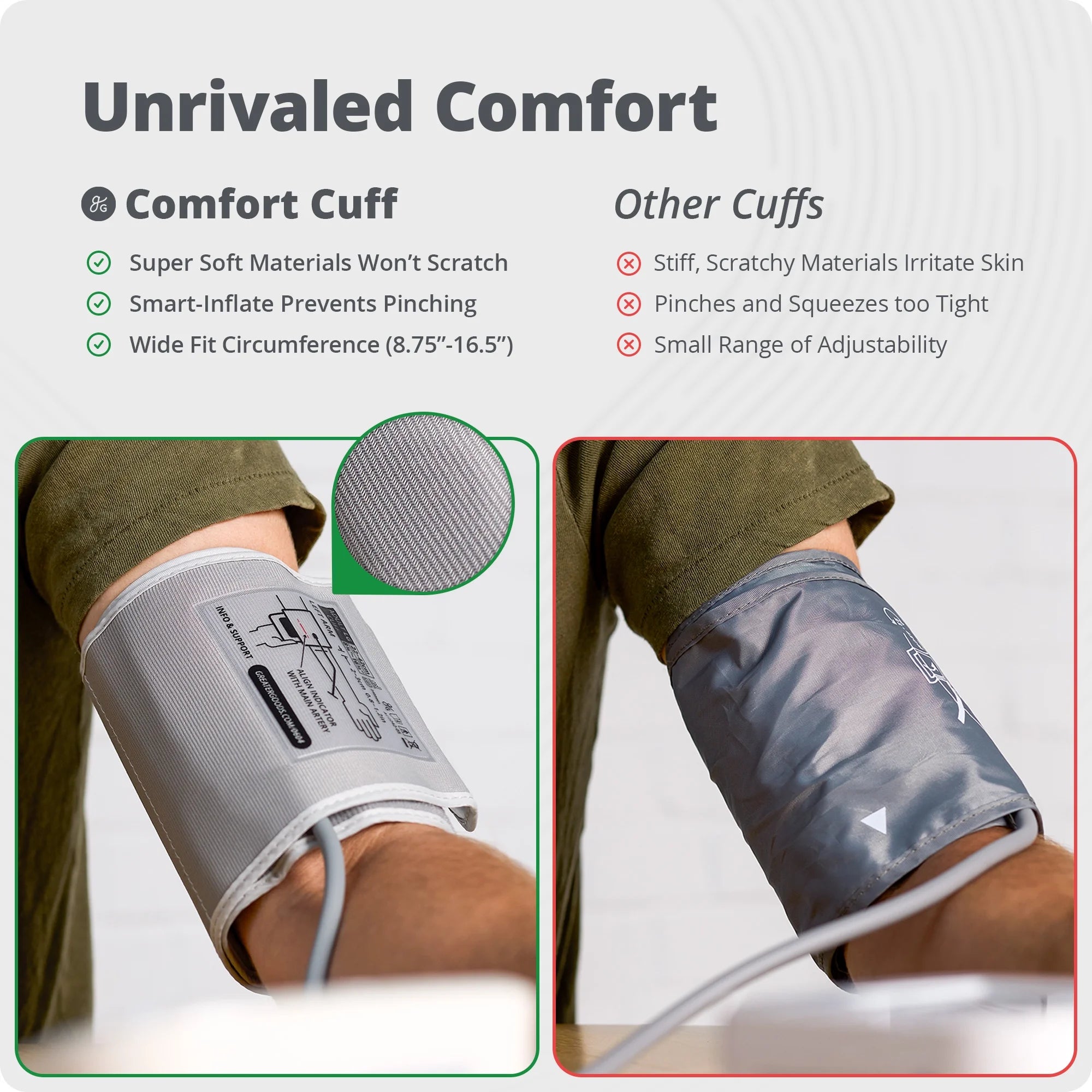 Bluetooth Blood Pressure Monitor, Upper Arm Cuff, Digital BP Machine, App Compatible, 120-Reading Memory (60 per User), Carrying Case Included