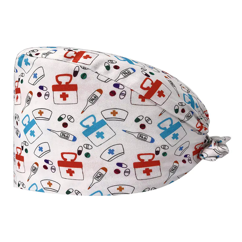 Cute Cotton Nurse Hat with Fun Prints