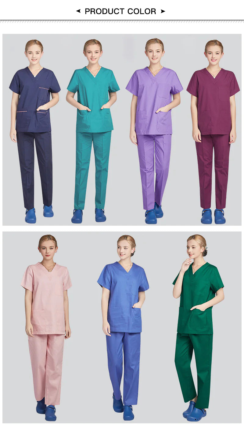 Short Sleeve Scrub Uniform for Beauty and Surgery