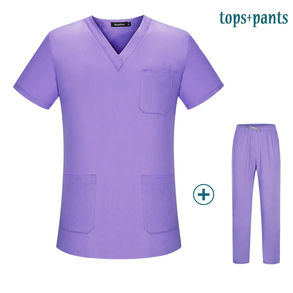 Short Sleeve Scrub Uniform for Beauty and Surgery