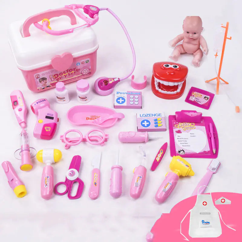 Kids Pretend Doctor Medical Kit Playset for Girls