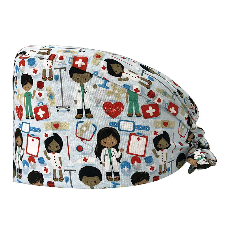 Cute Cotton Nurse Hat with Fun Prints